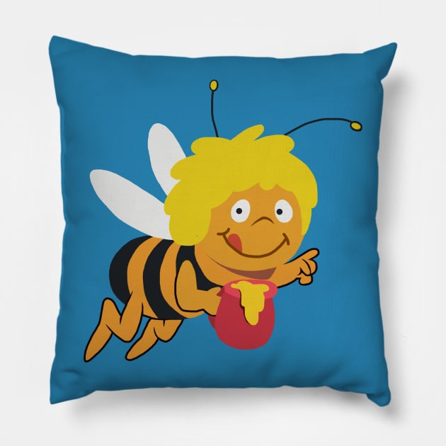 Maya the Bee Pillow by ElviaMontemayor