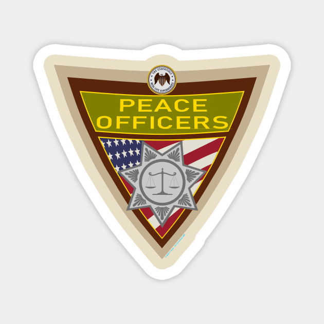 Peace Officer/Sheriff Essentials Shield Magnet by J. Rufus T-Shirtery