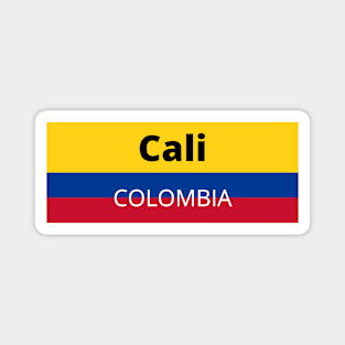 Cali City in Colombian Flag Magnet