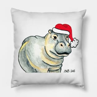 2013 Holiday ATC 17 - Ho Ho Ho Hippo Pillow