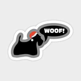 Woof Christmas Magnet