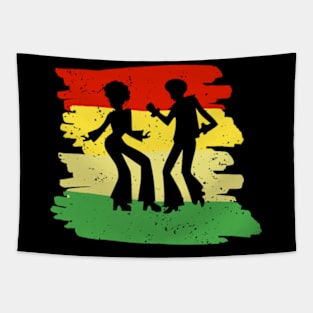 Music is Life Vintage Ska Music is Life Reggae Lovers Nostalgic Retro Music Tee Tapestry