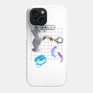 Vaporwave broken statue Phone Case