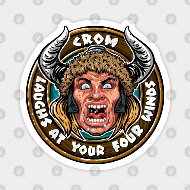 Crom Laughs at Your Four Winds Magnet by itsbillmain