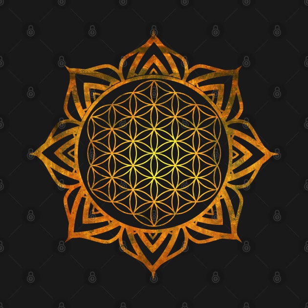 Lotus Flower of Life Mandala by Bluepress