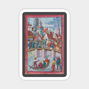 Medieval scene Magnet