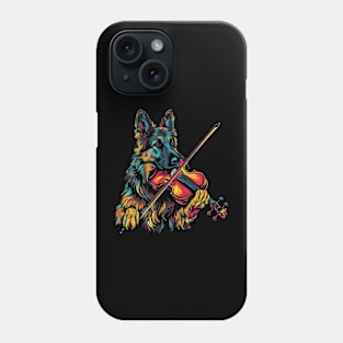 German Shepherd Playing Violin Phone Case