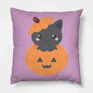 Pumpkin Cat Pillow