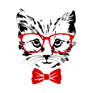 Hipster cat T-Shirt