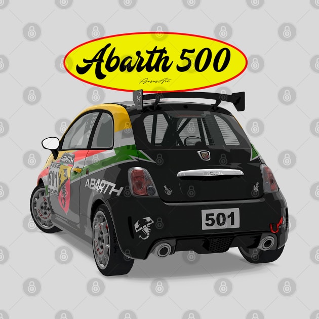 ABARTH 500 501 Back by PjesusArt