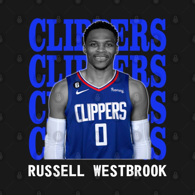 Los Angeles Clippers Russell Westbrook 0 by Thejockandnerd