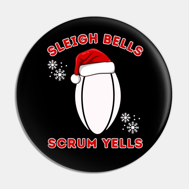 Christmas Rugby Funny Pin by footballomatic