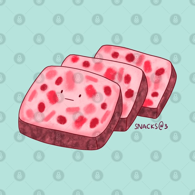 Fruit Cake in pink by Snacks At 3