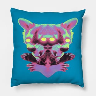 Angry Raccoon Glow Pillow