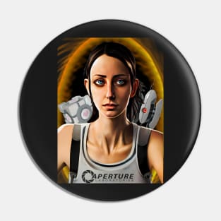 Portal - Chell and friends Pin