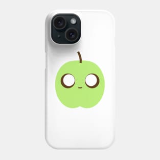 Scary Green Sour Apple Kawaii Art Emoticon Phone Case