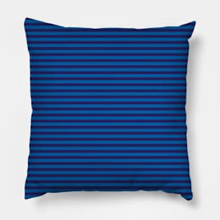 boogie stripes - blue & blue Pillow