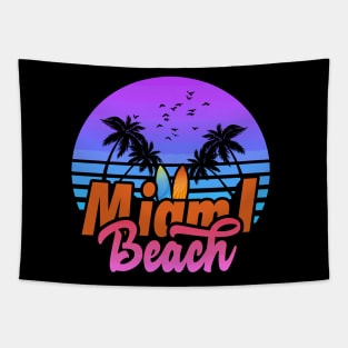 Miami beach florida sunset Tapestry