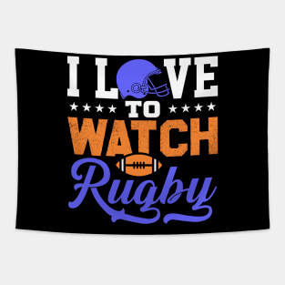 I LOVE To Watch Rugby Tapestry