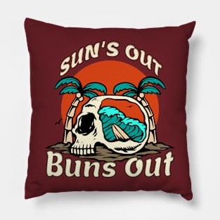 Sun's Out Buns Out Pillow