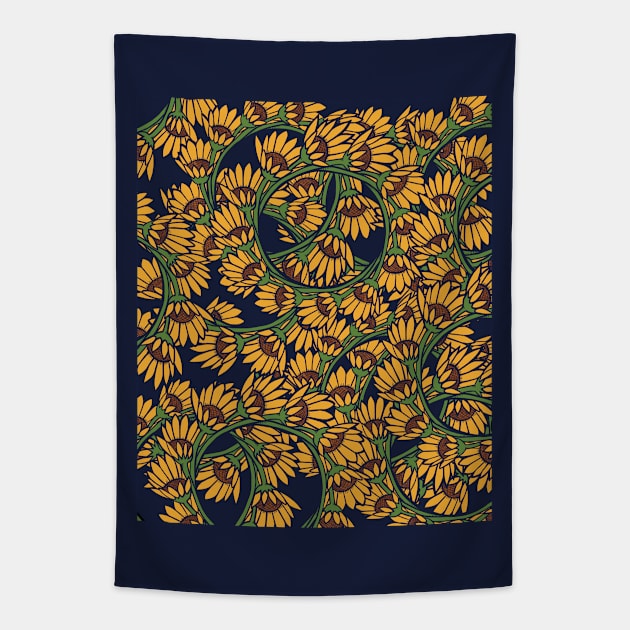 Daisies Tapestry by bubbsnugg