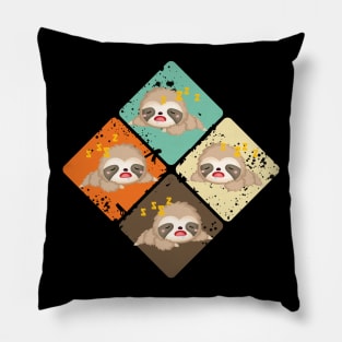 Colorful Sloth Pillow