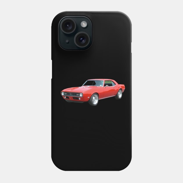 Fire Red '68 Camaro Phone Case by LiaIsabellaArt