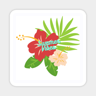 Summer vibes floral design Magnet