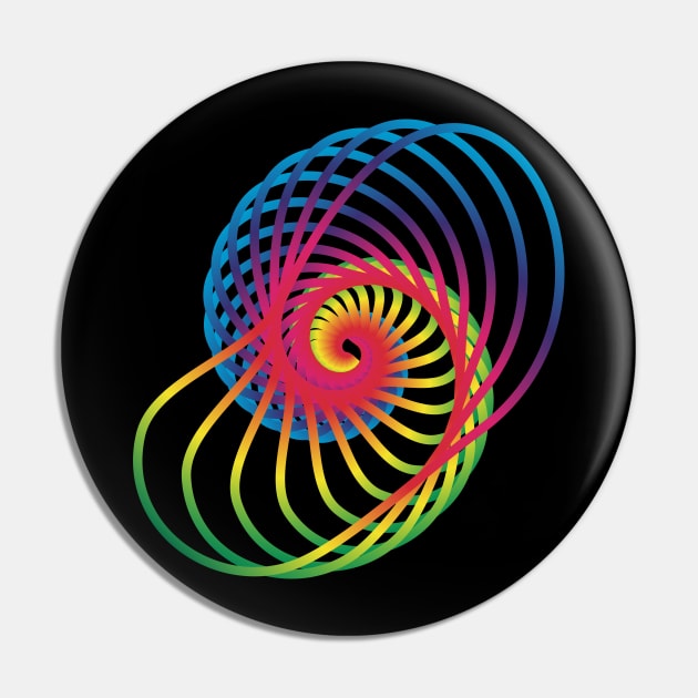 abstract multicolor spiral snail in black Pin by desingmari