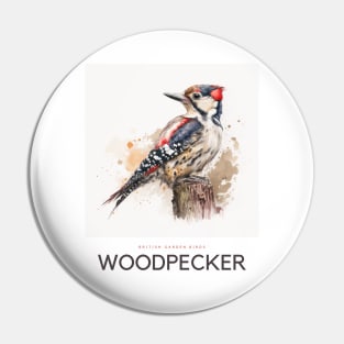 British Garden Birds: Woodpecker Pin