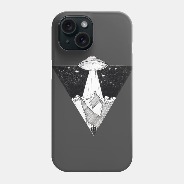 Alien invasion Phone Case by Minimalista