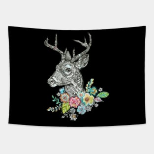 Floral Deer - 1. Tapestry