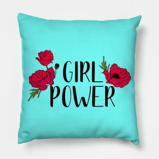 Girl Power Inspiration Positive Girly Quote Artwork Pillow