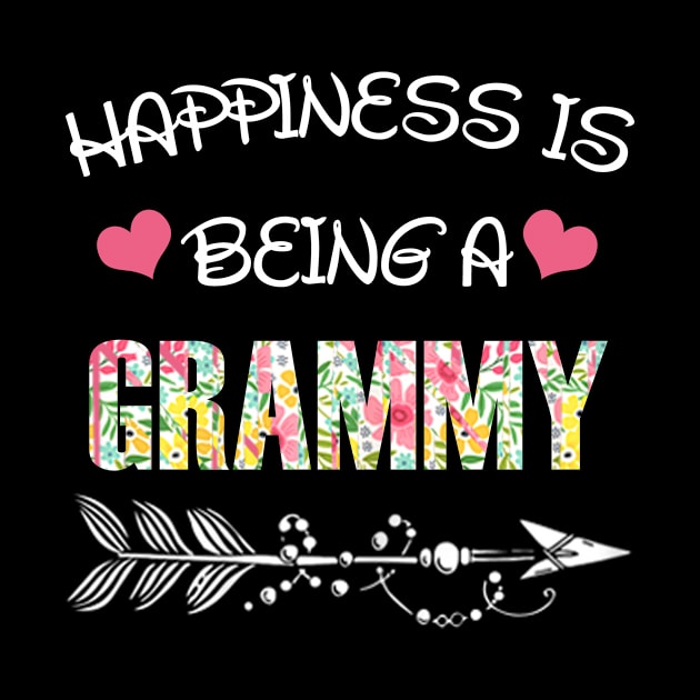 Happiness is being grammy floral gift by DoorTees