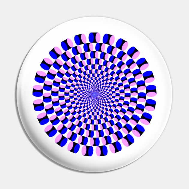 Optical Illusion - Color Variation of the Original Design Pin by TeddyBearSal