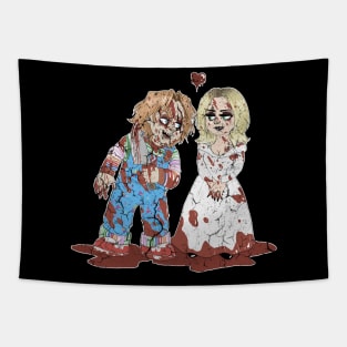 CHUCKY AND TIFFANY LOVE Tapestry