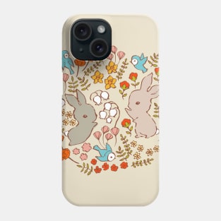 Vintage Bunnies in Spring Phone Case