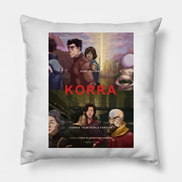 Korra Pillow by Valentinaocchiblu