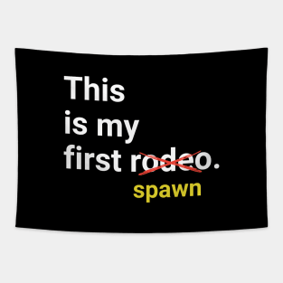 This Is My First Spawn Tapestry