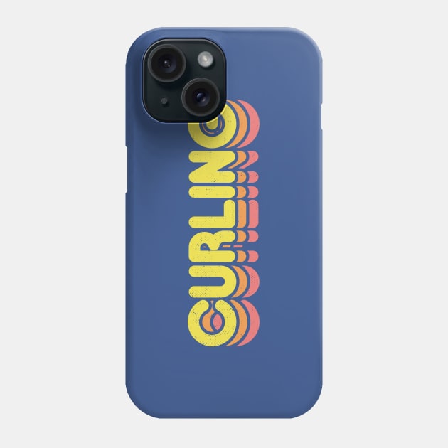 Retro Curling Phone Case by rojakdesigns