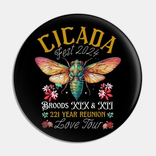 Entomology Cicada Fest 2024 Broods Xix Xiii Cicada Pin