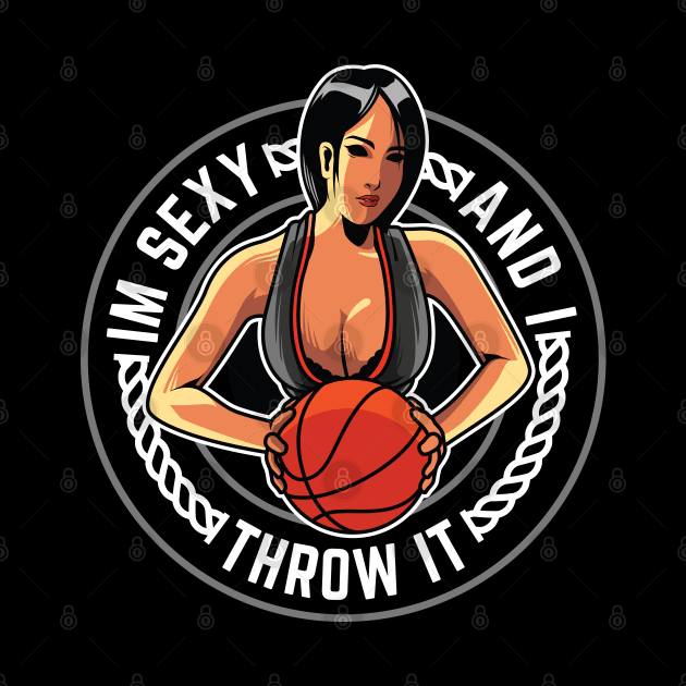 Cool Basketball Image Art B-Ball Hoops Sport Slogan T-Shirt by AlleyField