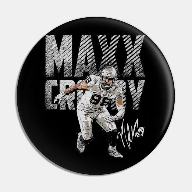 Maxx Crosby Las Vegas Bold Pin by danlintonpro