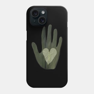 The leaf hand Phone Case