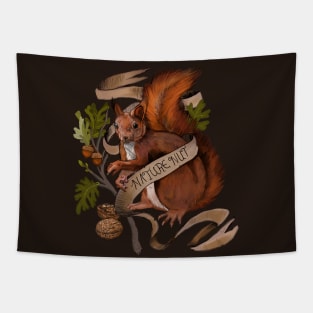 Nature Nut Squirrel Tapestry