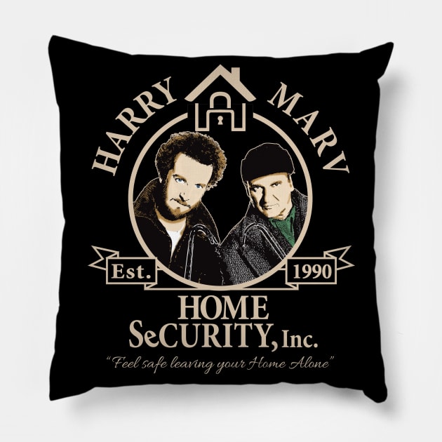 Harry & Marv Home Security, Inc. Pillow by Alema Art