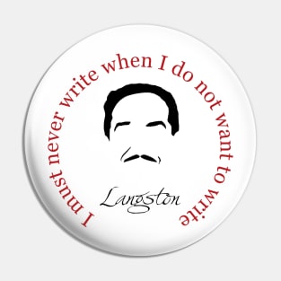 Langston Hughes Book Quote Pin