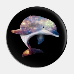 Galaxy Dolphin Pin