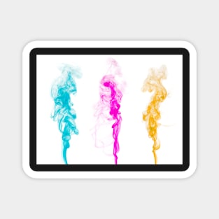 Abstract colorful smoke Magnet