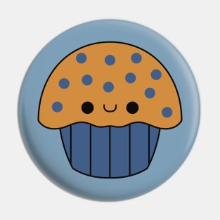 Cute Kawaii Blueberry Muffin Pin